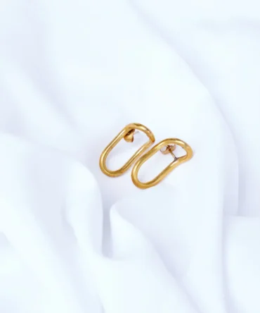 crescent brass studs